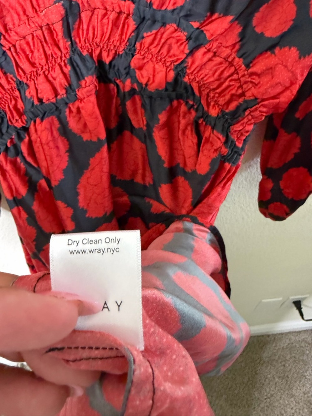 Wray Red Carnations‎ Mini Dress Womens Size XS - Picture 7 of 7
